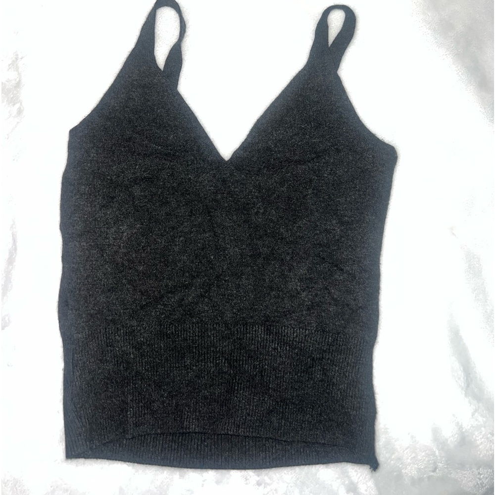Dark grey tank top